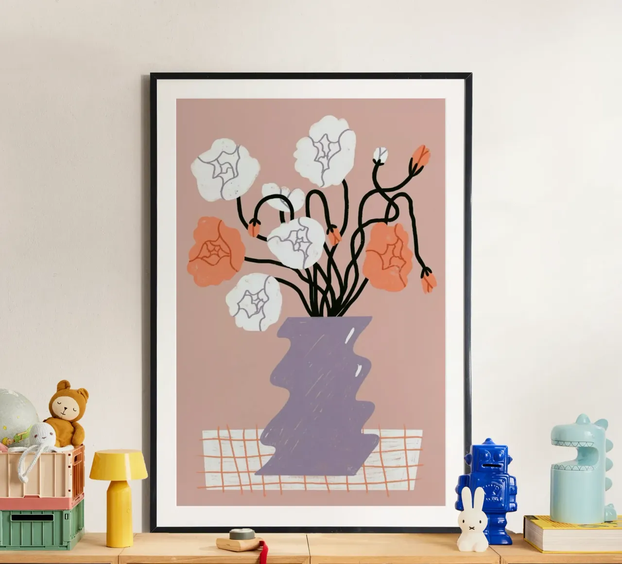 Garden's Greetings poster con telaio in plastica da Pure
