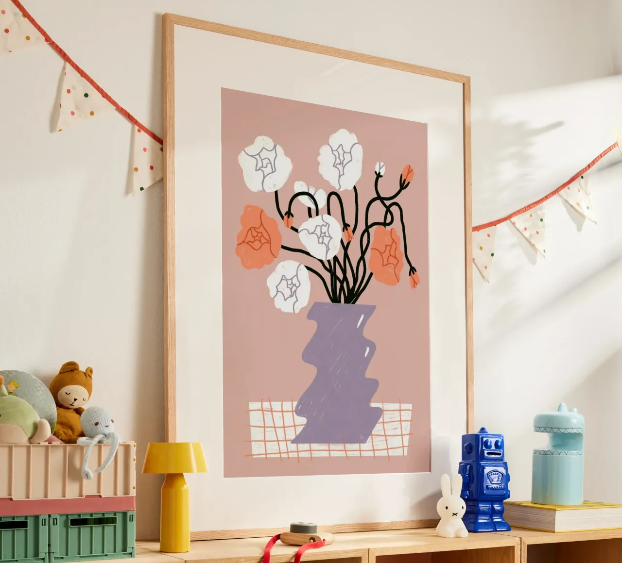 Garden's Greetings poster con telaio in plastica da Pure