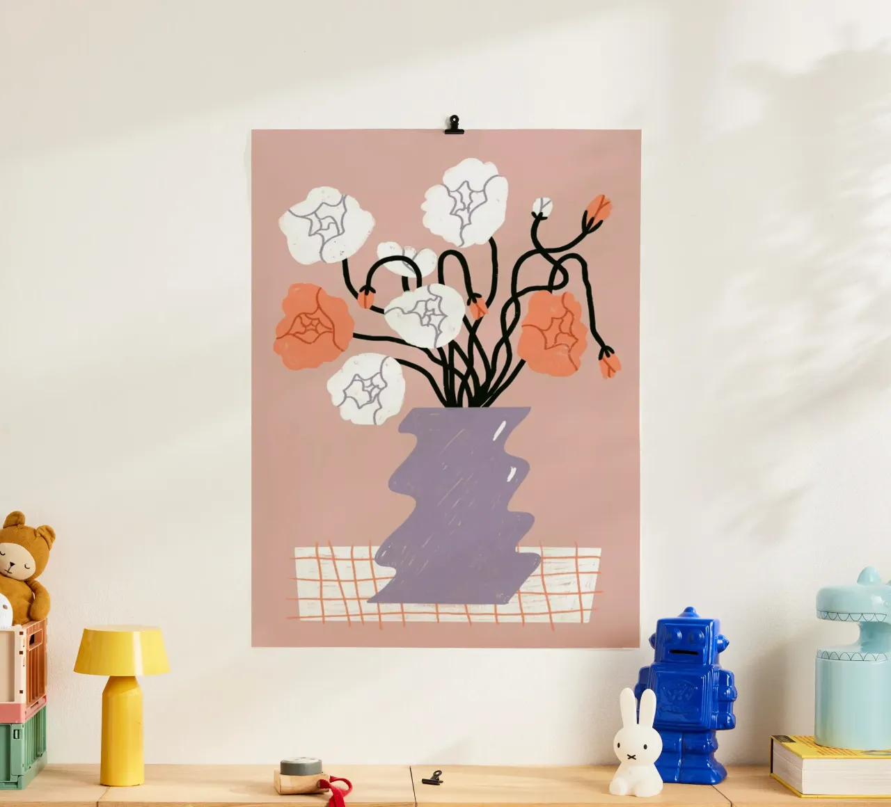 Garden's Greetings poster con telaio in plastica da Pure