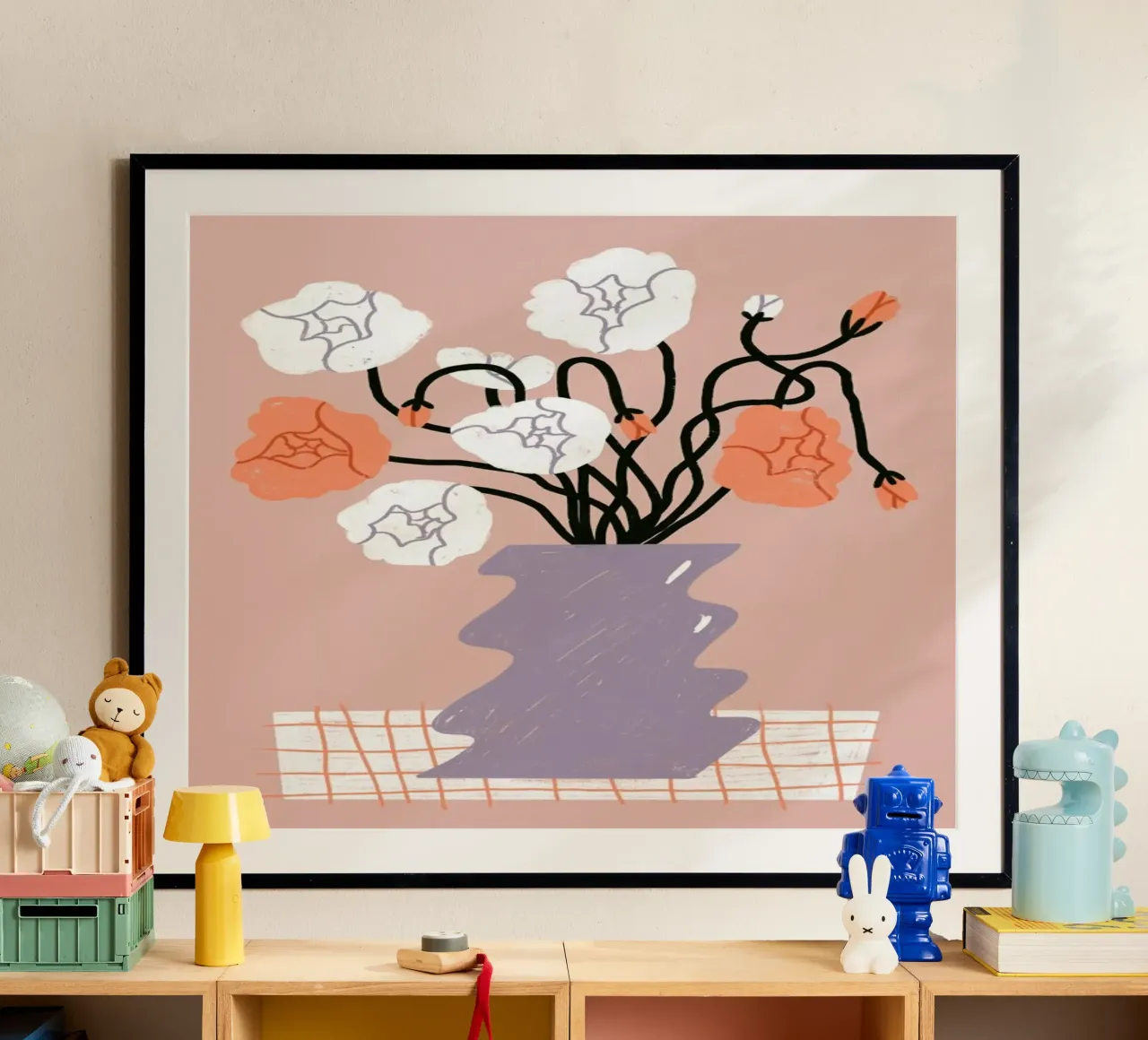 Garden's Greetings poster con telaio in plastica da Pure
