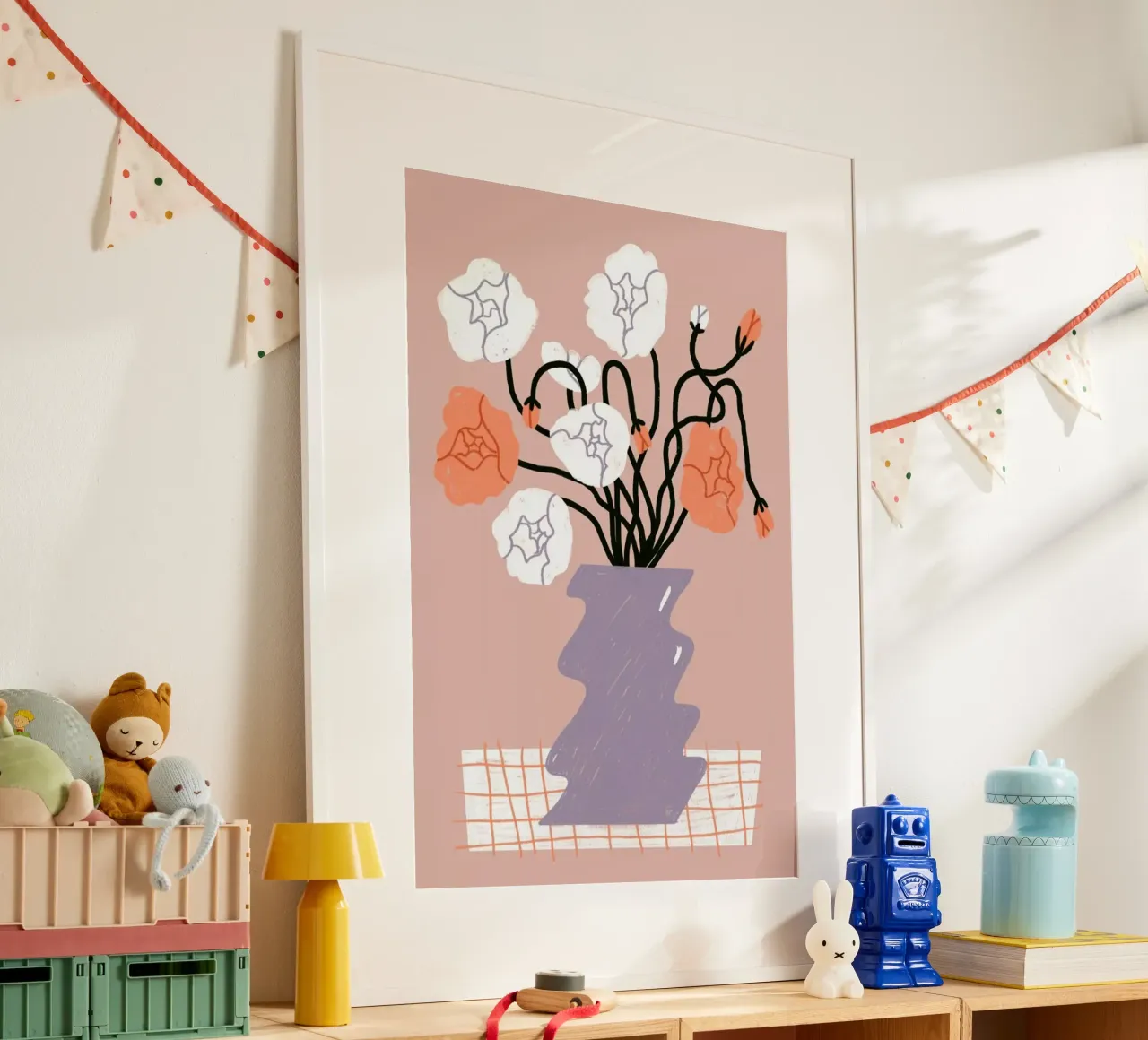 Garden's Greetings poster con telaio in plastica da Pure