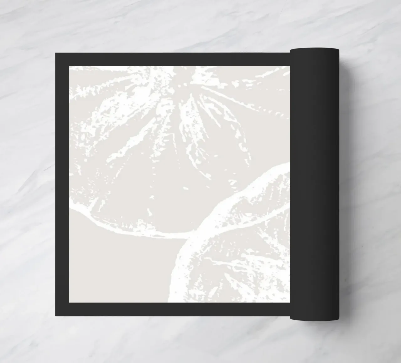 Stampa neutra di fette di agrumi - Arredo cucina moderno e minimalista zerbino da ClubArt