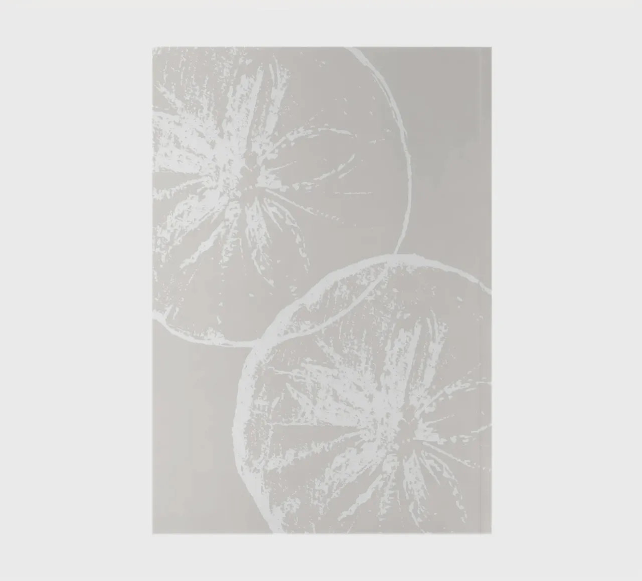 Neutral Citrus Slice Print - Modern Minimalist Kitchen Decor notebook by ClubArt