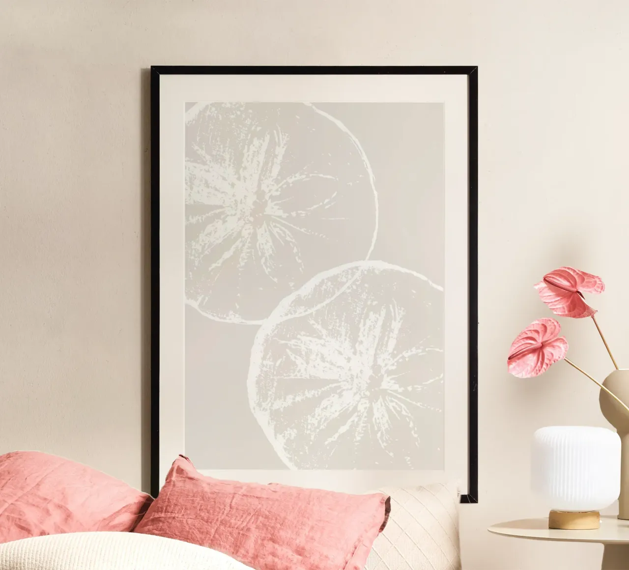 Stampa neutra di fette di agrumi - Arredo cucina moderno e minimalista poster da ClubArt