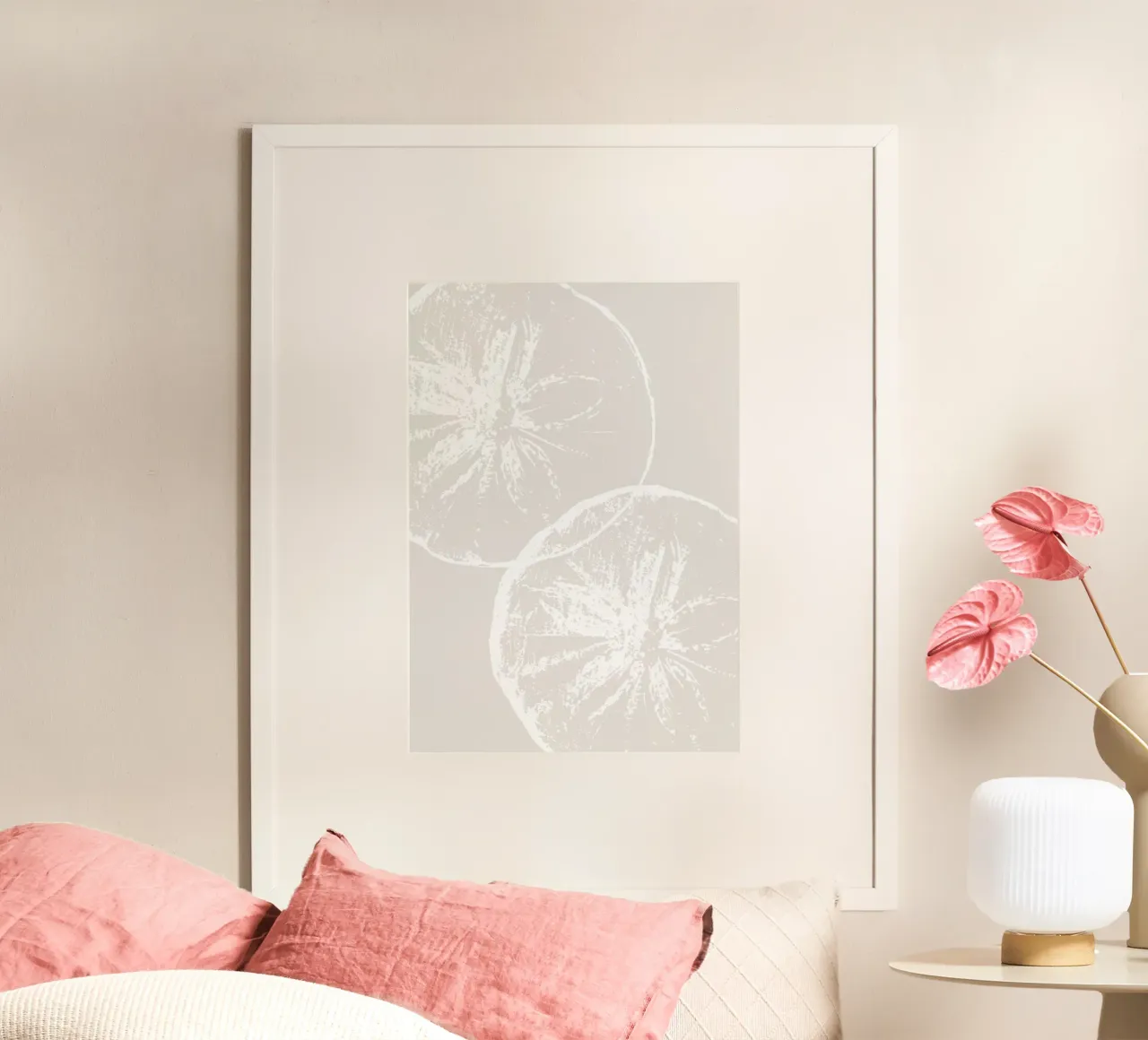 Stampa neutra di fette di agrumi - Arredo cucina moderno e minimalista poster da ClubArt