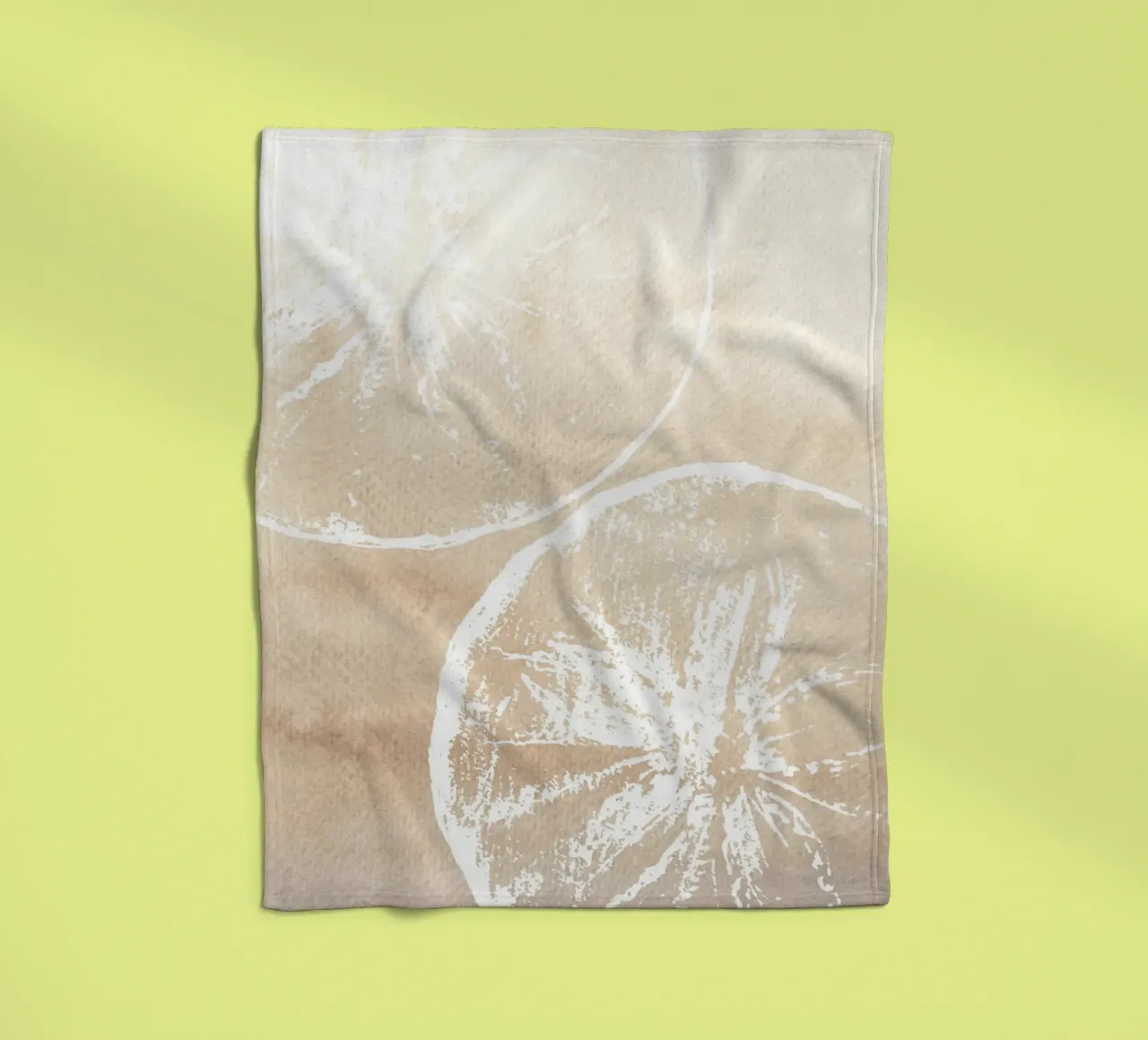 Stampa neutra di fette di agrumi - Arredo cucina moderno e minimalista coperta in pile da ClubArt