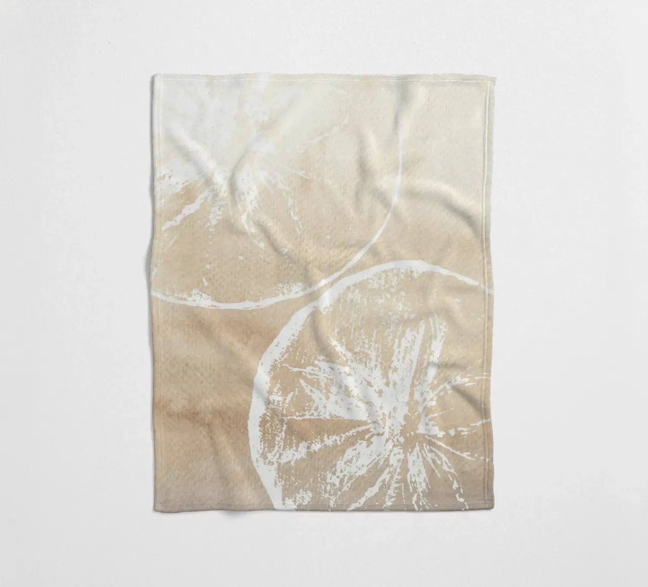 Stampa neutra di fette di agrumi - Arredo cucina moderno e minimalista coperta in pile da ClubArt