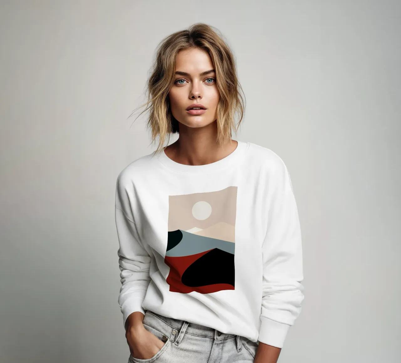 Sun Over Rolling Hills sweatshirt by Pure