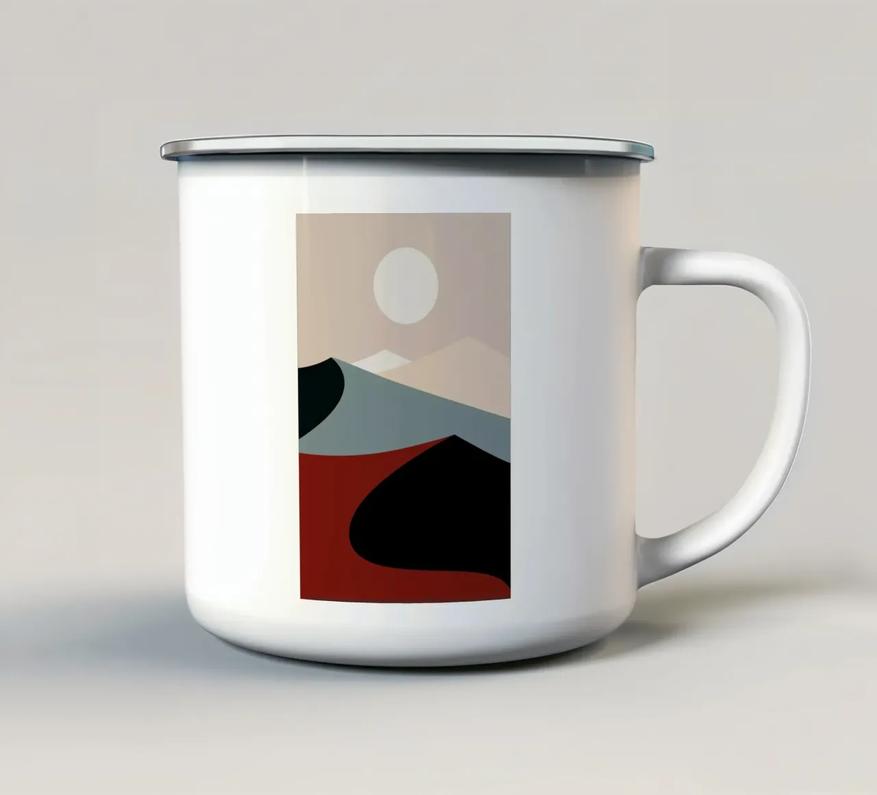 Sun Over Rolling Hills tazza in smalto da Pure