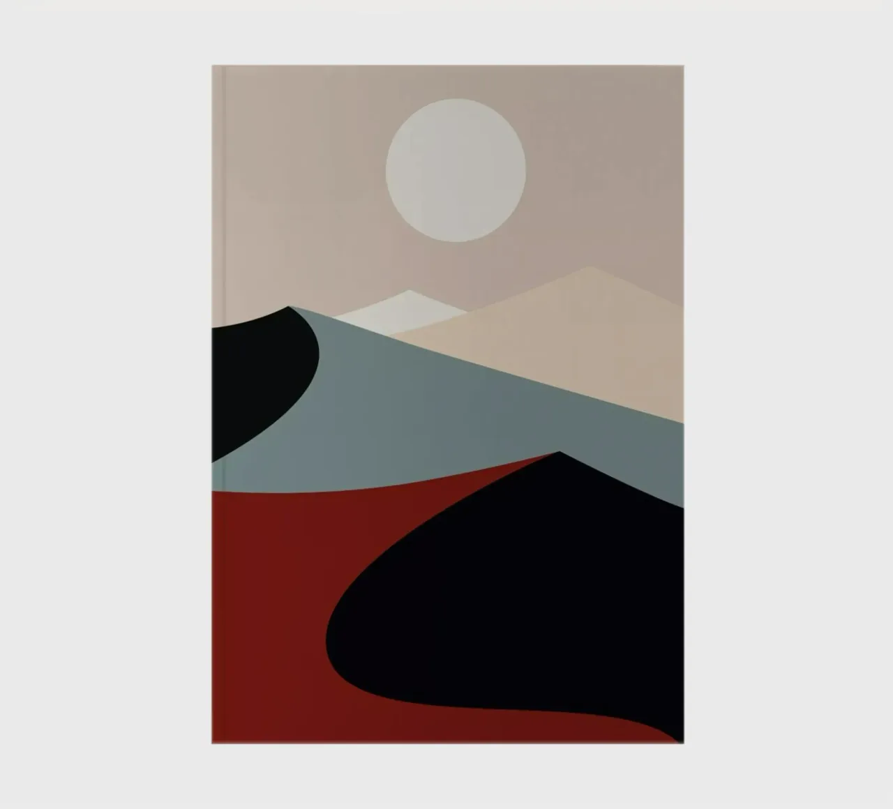 Sun Over Rolling Hills notebook by Pure