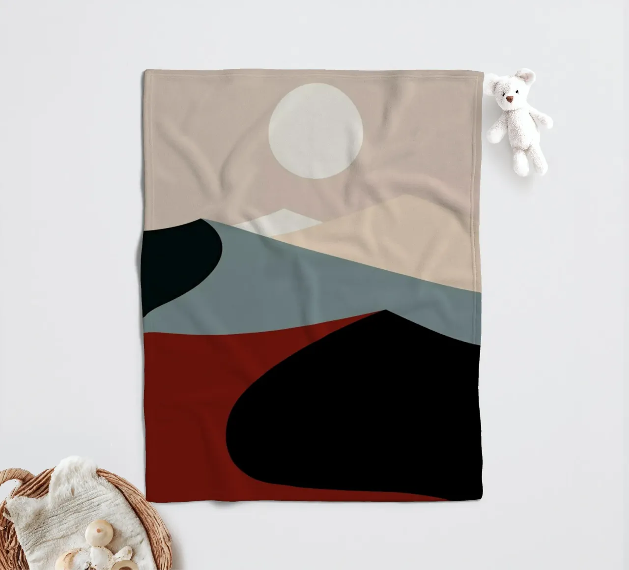 Sun Over Rolling Hills coperta in pile da Pure