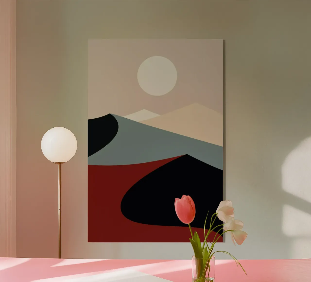 Sun Over Rolling Hills plexiglass da Pure