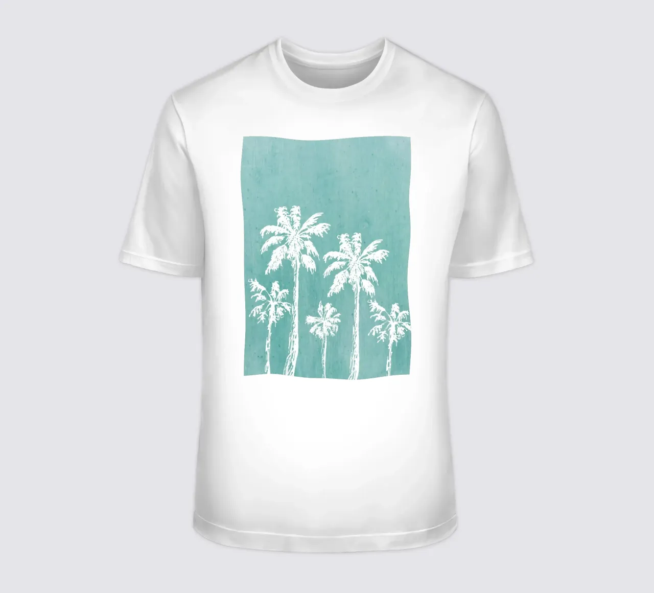 Distressed Palm Trees Print - Coastal Decor, Summer Vibes Ar t-shirt by ClubArt