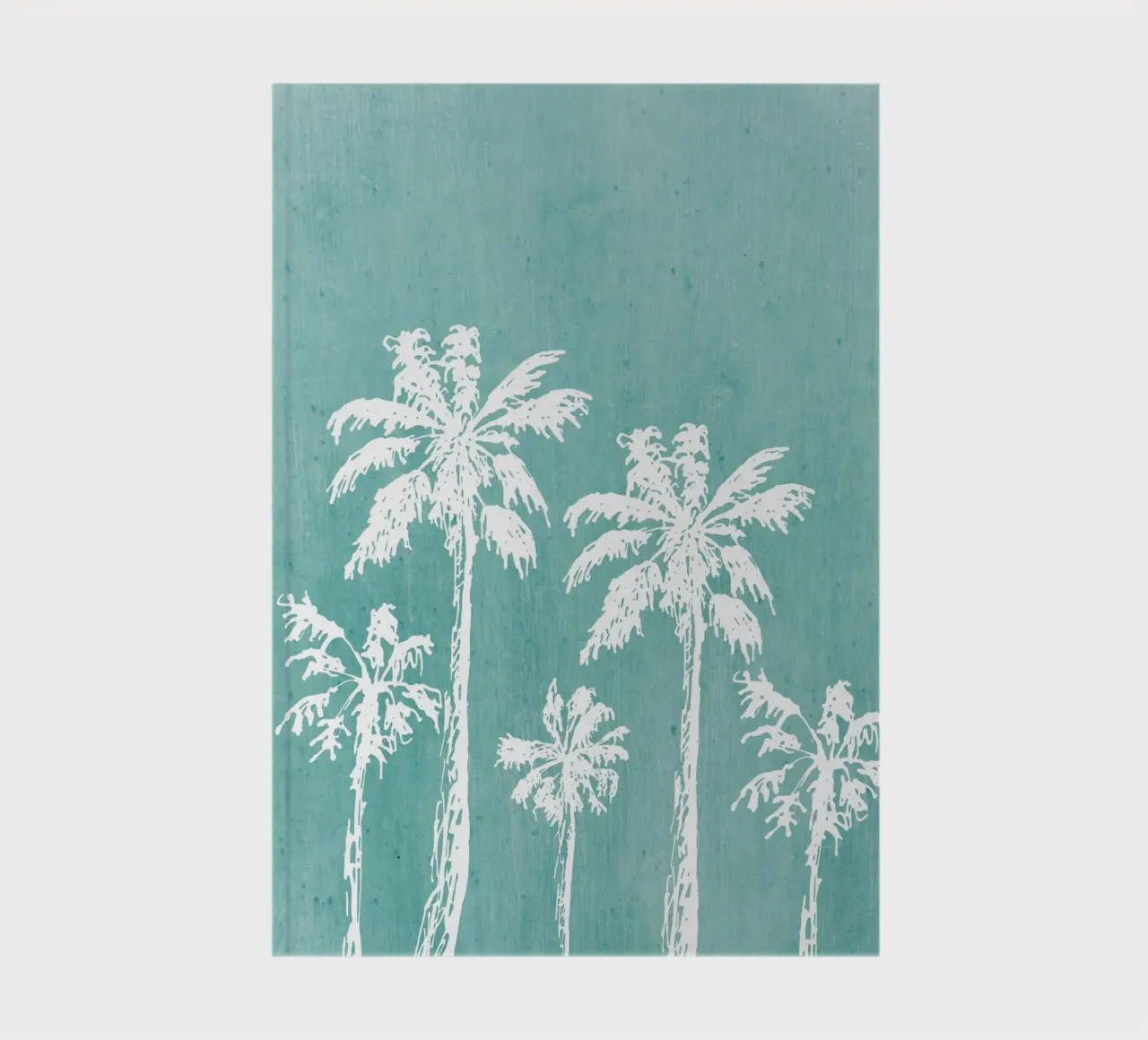 Distressed Palm Trees Print - Coastal Decor, Summer Vibes Ar notebook by ClubArt