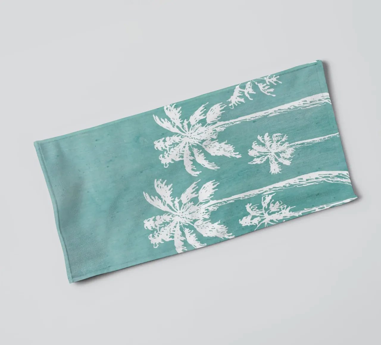 Distressed Palm Trees Print - Coastal Decor, Summer Vibes Ar towel by ClubArt