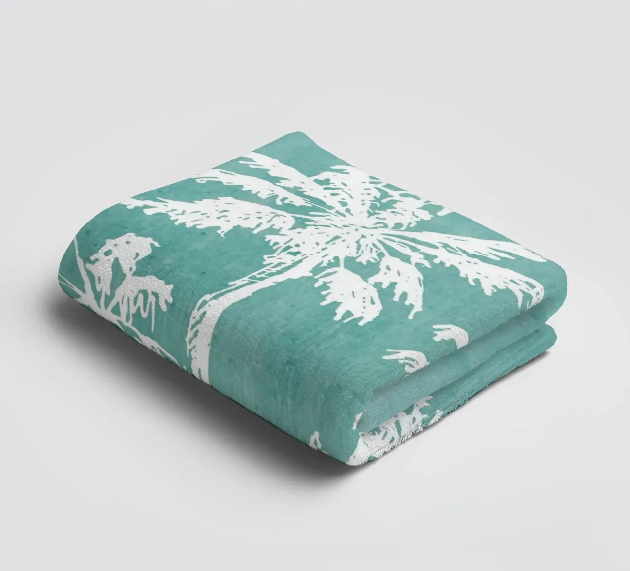 Distressed Palm Trees Print - Coastal Decor, Summer Vibes Ar towel by ClubArt
