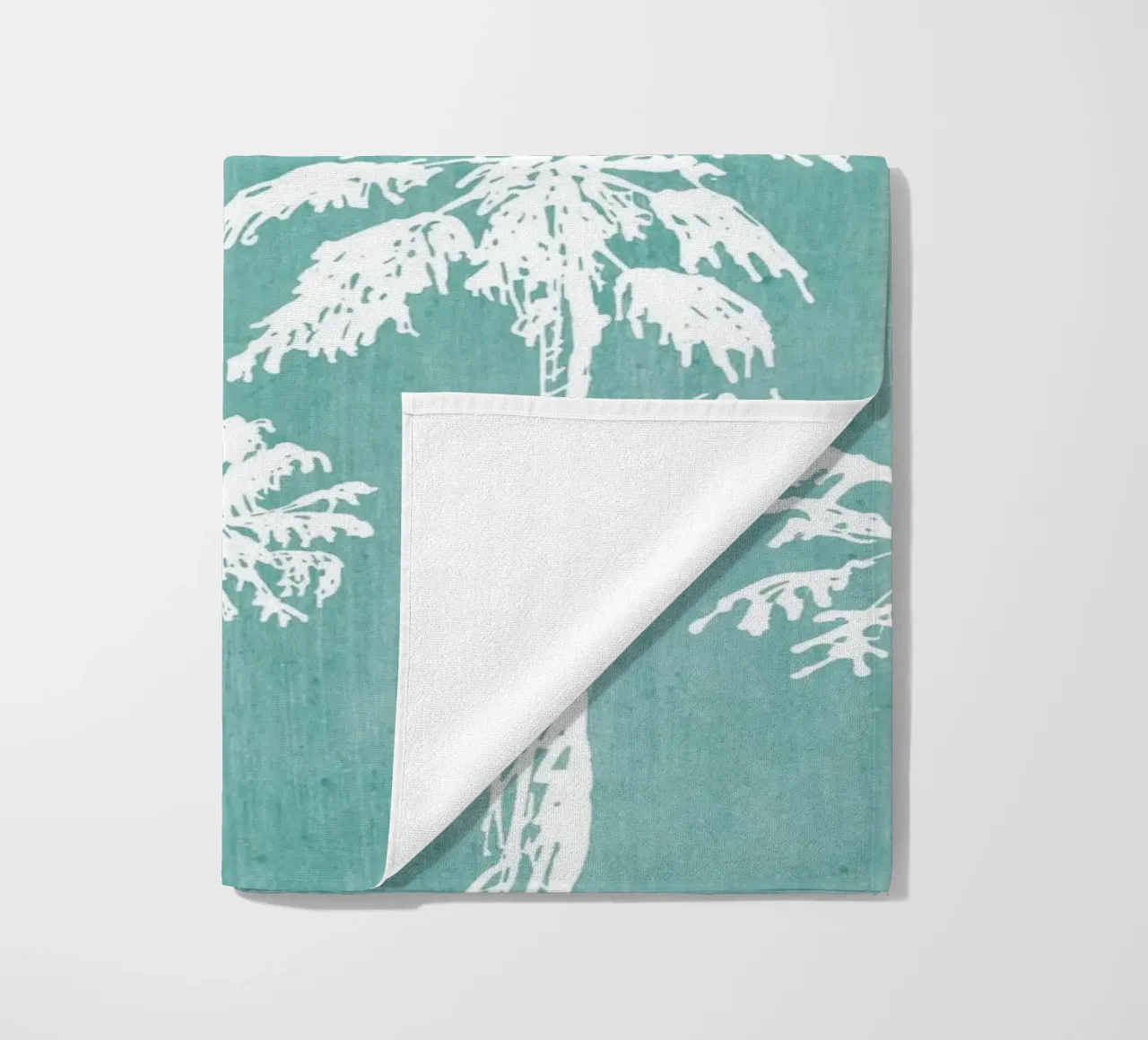 Distressed Palm Trees Print - Coastal Decor, Summer Vibes Ar beach towel by ClubArt
