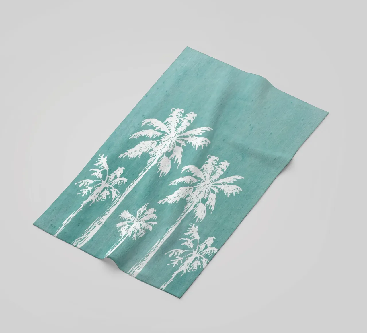 Distressed Palm Trees Print - Coastal Decor, Summer Vibes Ar beach towel by ClubArt