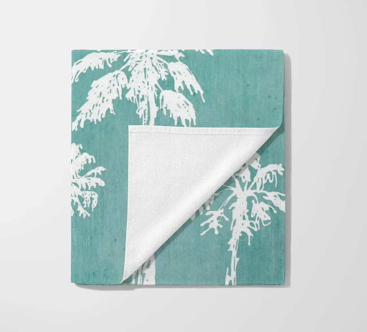 Distressed Palm Trees Print - Coastal Decor, Summer Vibes Ar beach towel by ClubArt