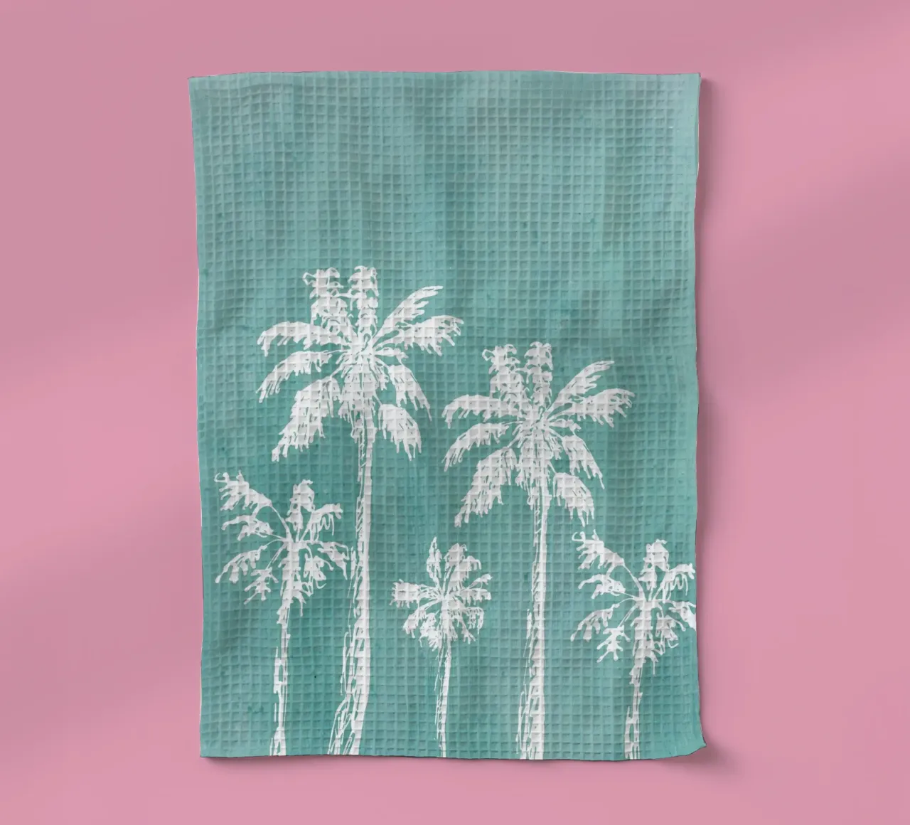 Impression de palmiers en relief - Décoration côtière, Summer Vibes Ar torchon de ClubArt