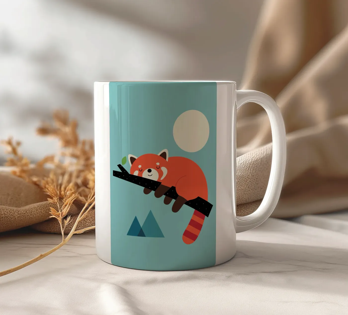 Nap Time ceramic mug by Andy Westface