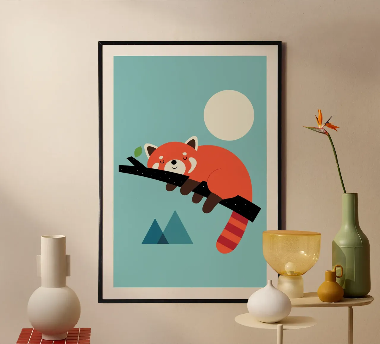 L'ora del pisolino poster con telaio in plastica da Andy Westface