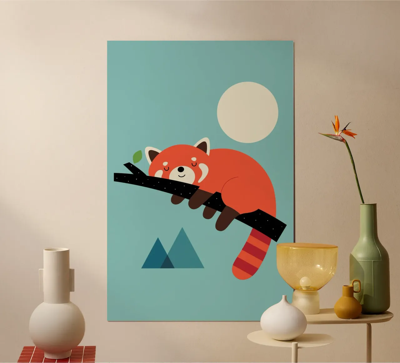 L'ora del pisolino poster con telaio in plastica da Andy Westface