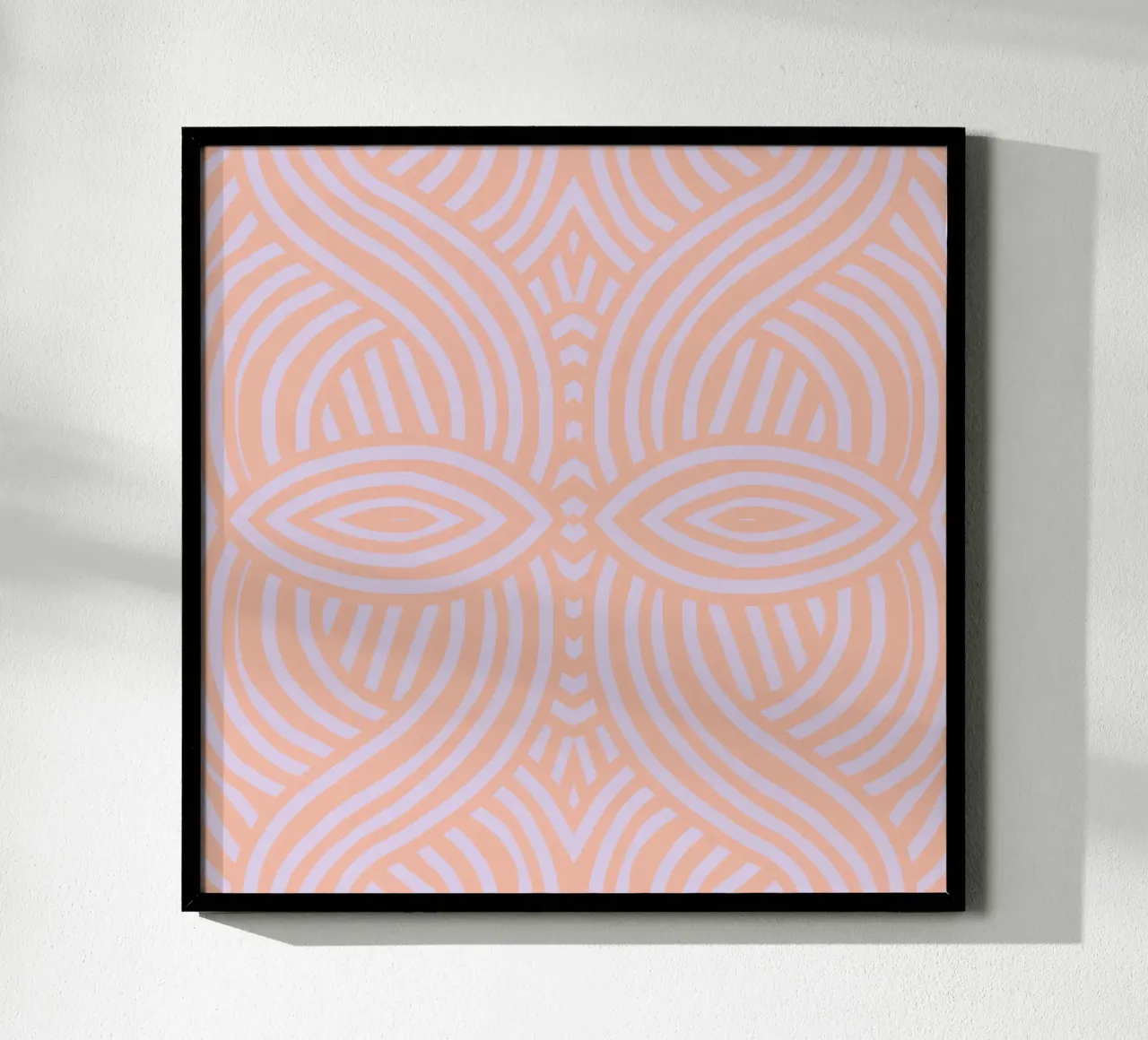 Simmetrico a righe rosa e viola pastello carta hahnemühle da Little Dean