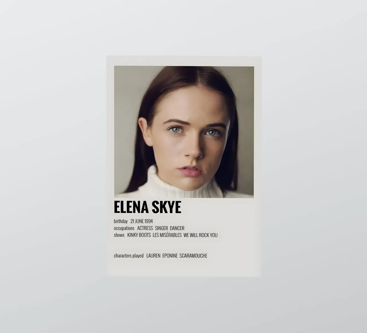 ELENA SKYE sticker by MVFminimalist