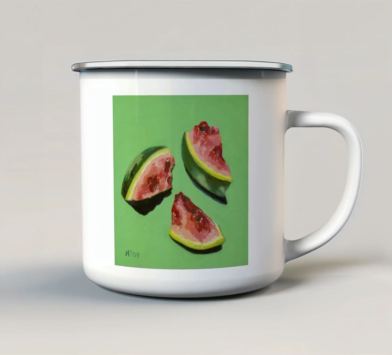 Melon Slices tazza in smalto da Miche Watkins