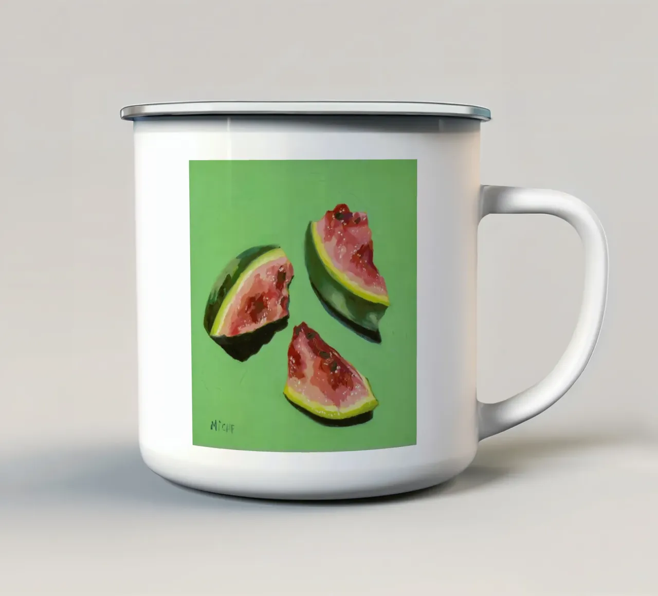 Melon Slices emaille mok van Miche Watkins