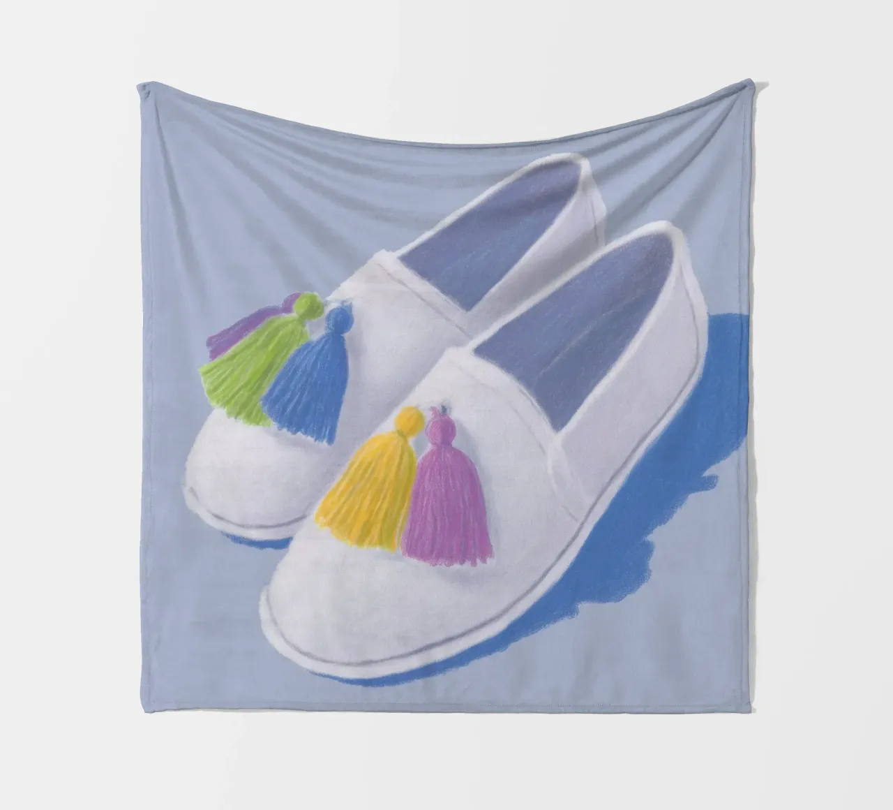 Scarpe con nappe alla moda coperta in pile da Carinaprint