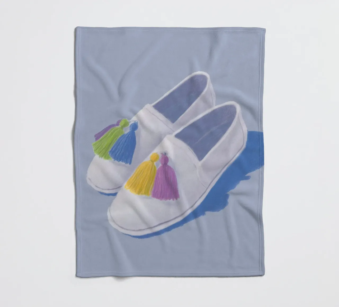 Scarpe con nappe alla moda coperta in pile da Carinaprint