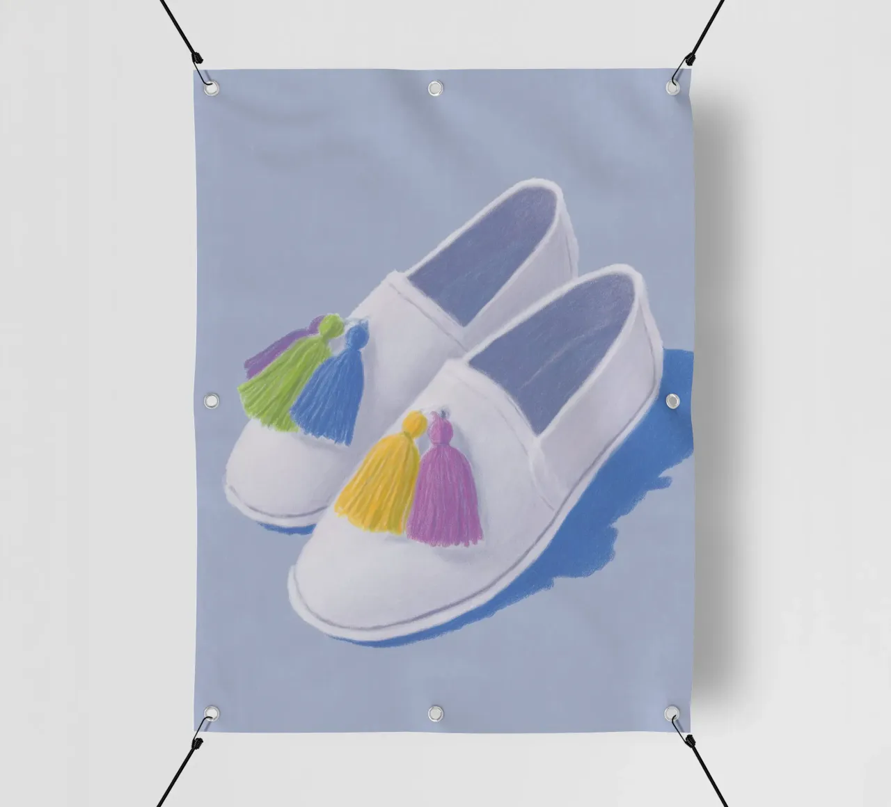 Scarpe con nappe alla moda telo in pvc da Carinaprint