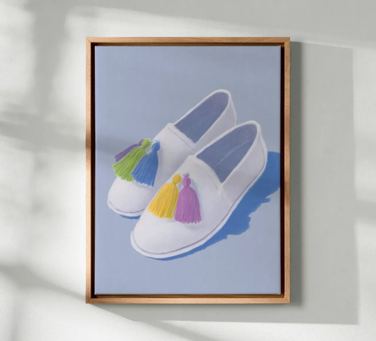 Scarpe con nappe alla moda tela con Cornice a cassetta da Carinaprint