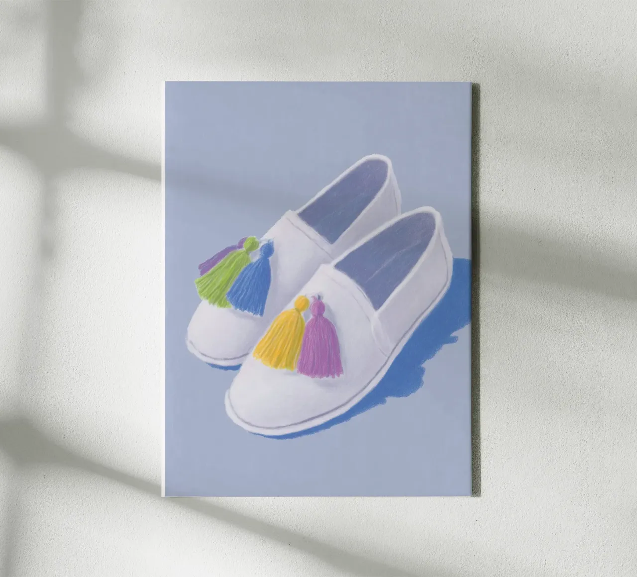 Scarpe con nappe alla moda tela con Cornice a cassetta da Carinaprint