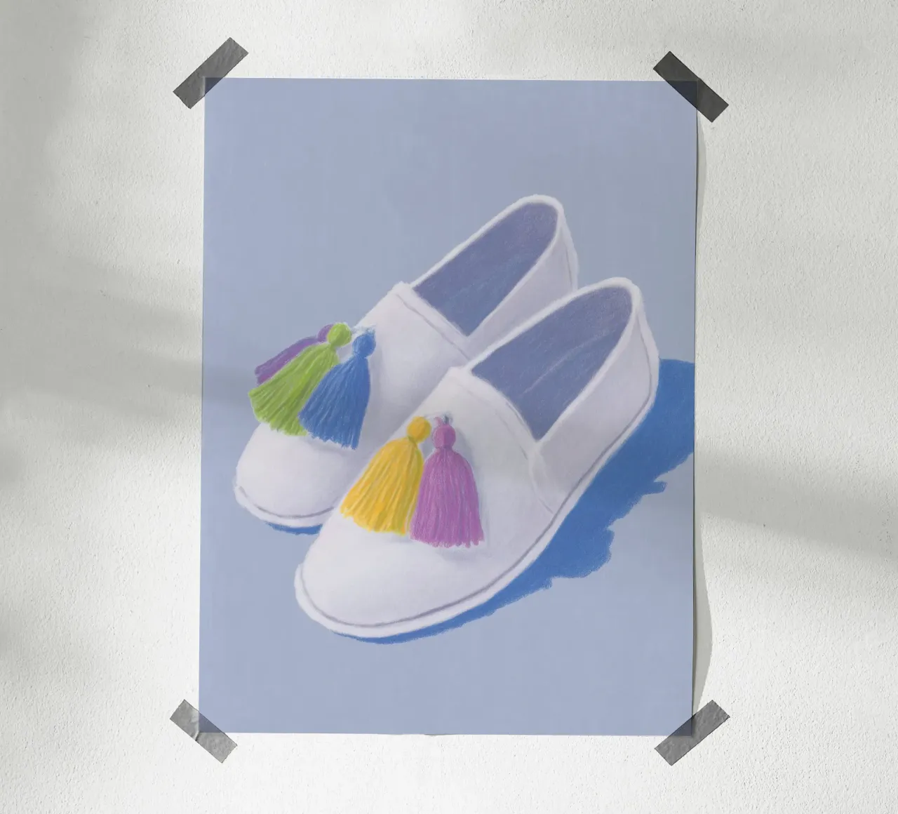 Scarpe con nappe alla moda carta hahnemühle da Carinaprint