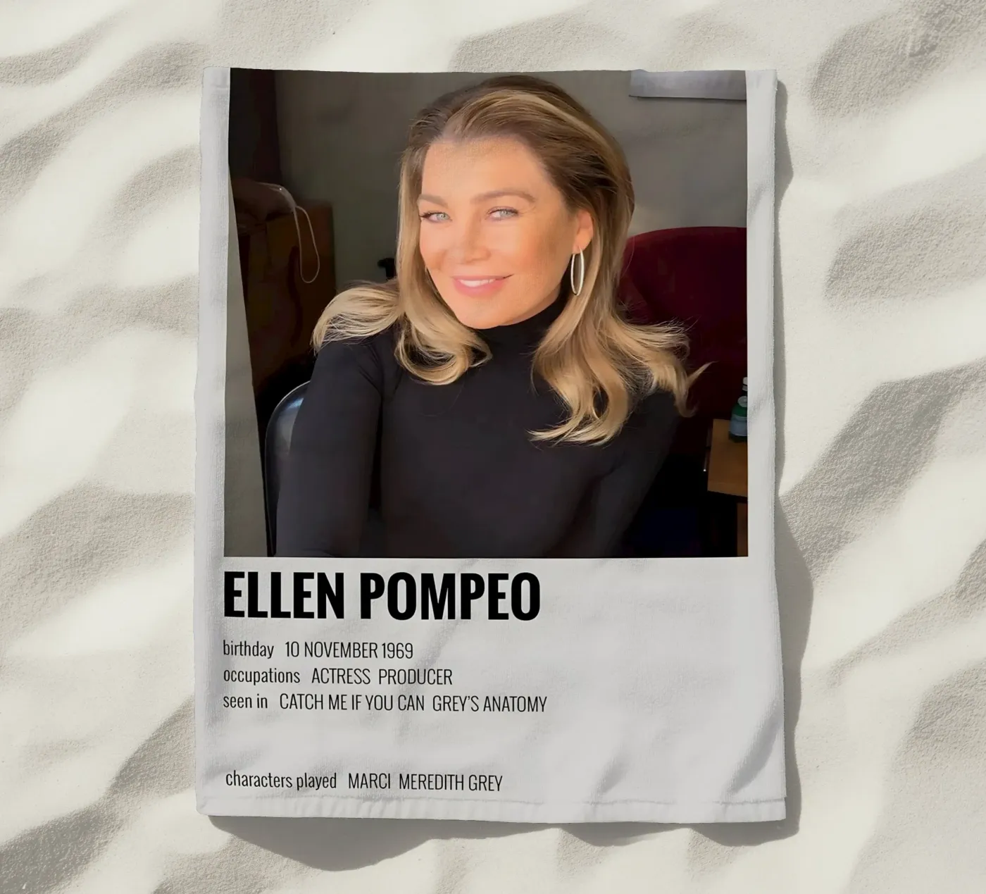 ELLEN POMPEO telo mare da MVFminimalist