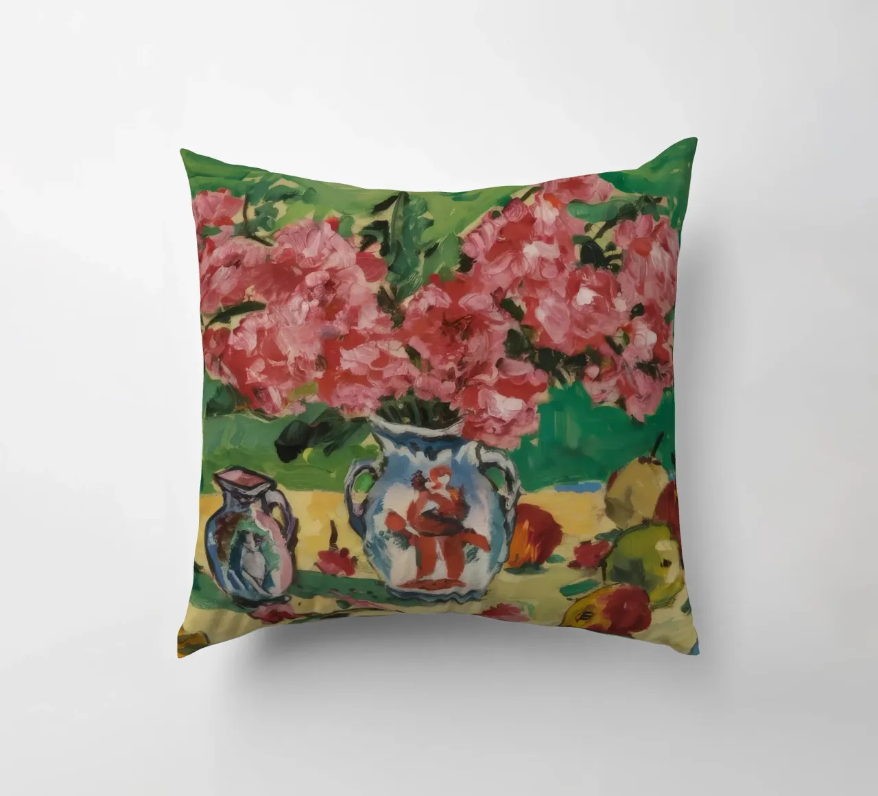 Fiori di peltro cremisi cuscino da Celestial Harmony
