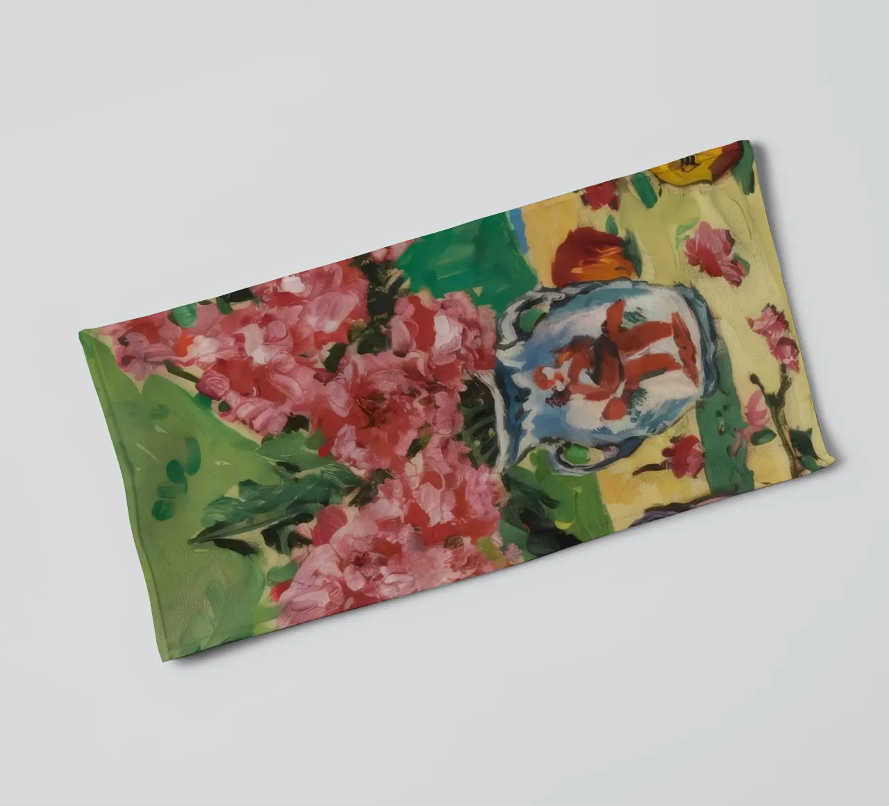 Fiori di peltro cremisi asciugamano da bagno da Celestial Harmony
