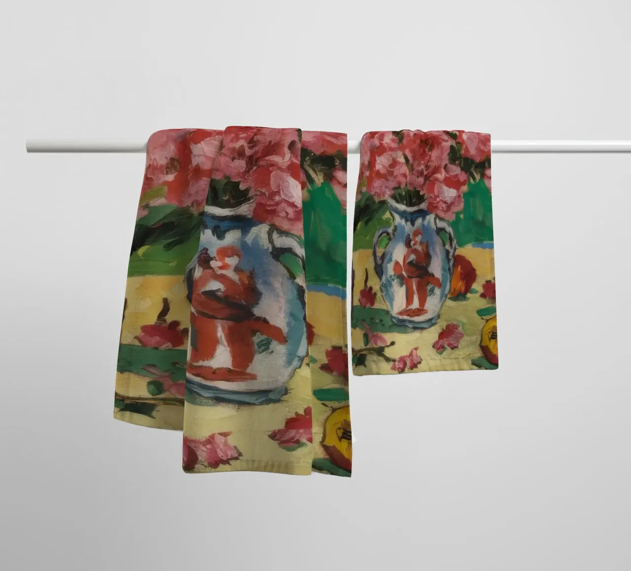 Fiori di peltro cremisi asciugamano da bagno da Celestial Harmony