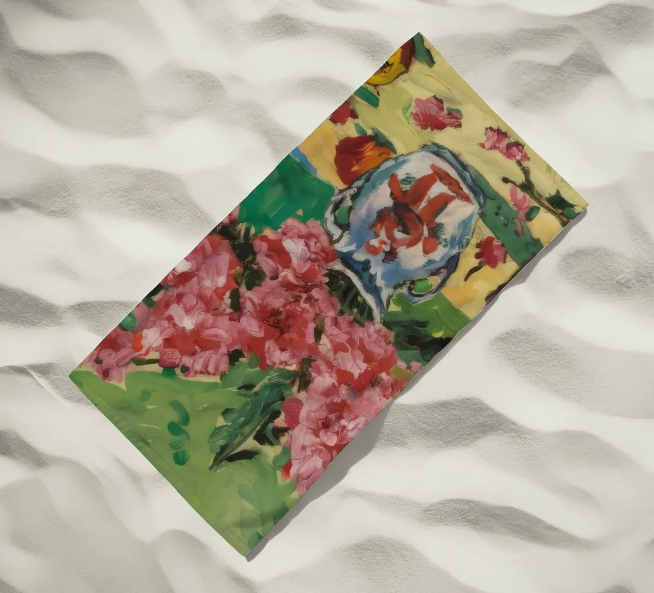 Fiori di peltro cremisi telo mare da Celestial Harmony