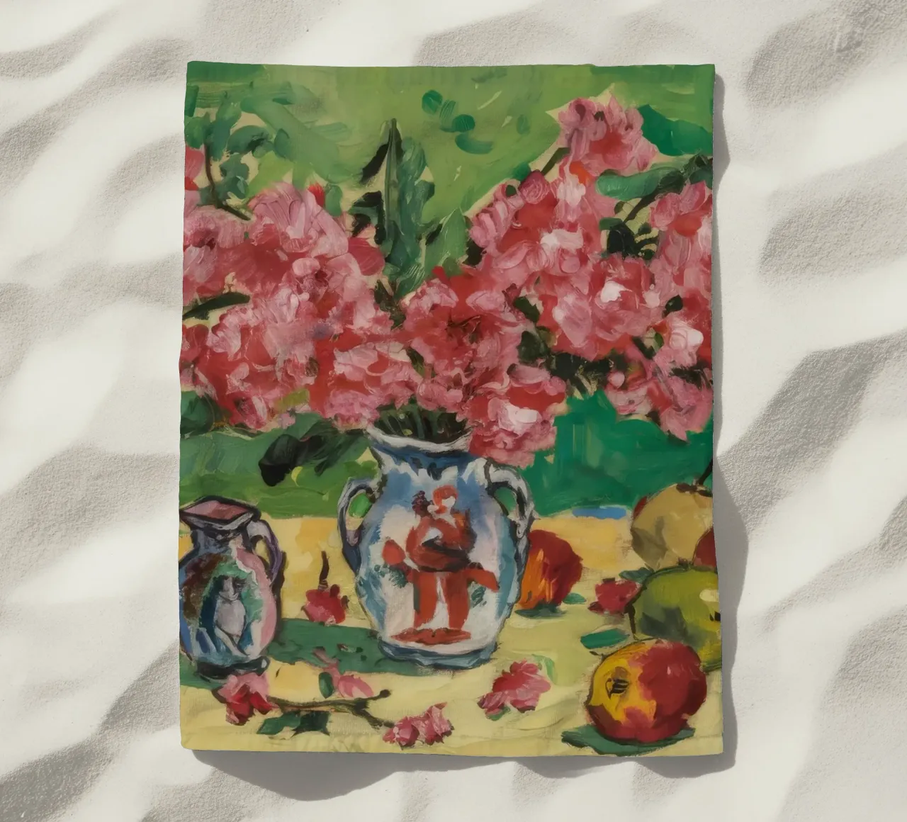 Fiori di peltro cremisi telo mare da Celestial Harmony