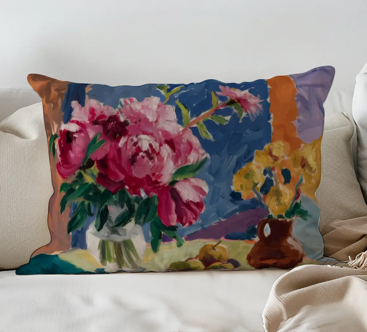 Profondità di velluto di peonia cuscino da Celestial Harmony