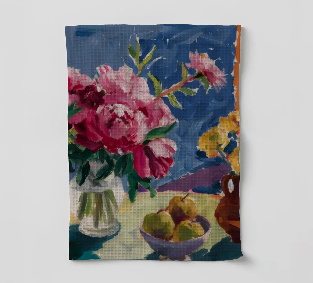 Profondità di velluto di peonia canovaccio da cucina da Celestial Harmony