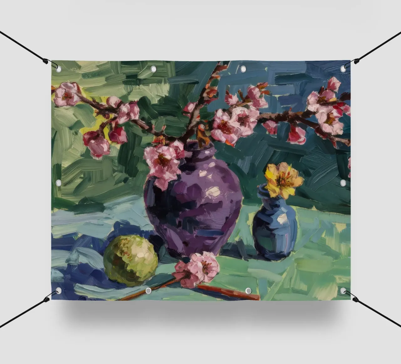 Tonalità Zest di fiori telo in pvc da Celestial Harmony