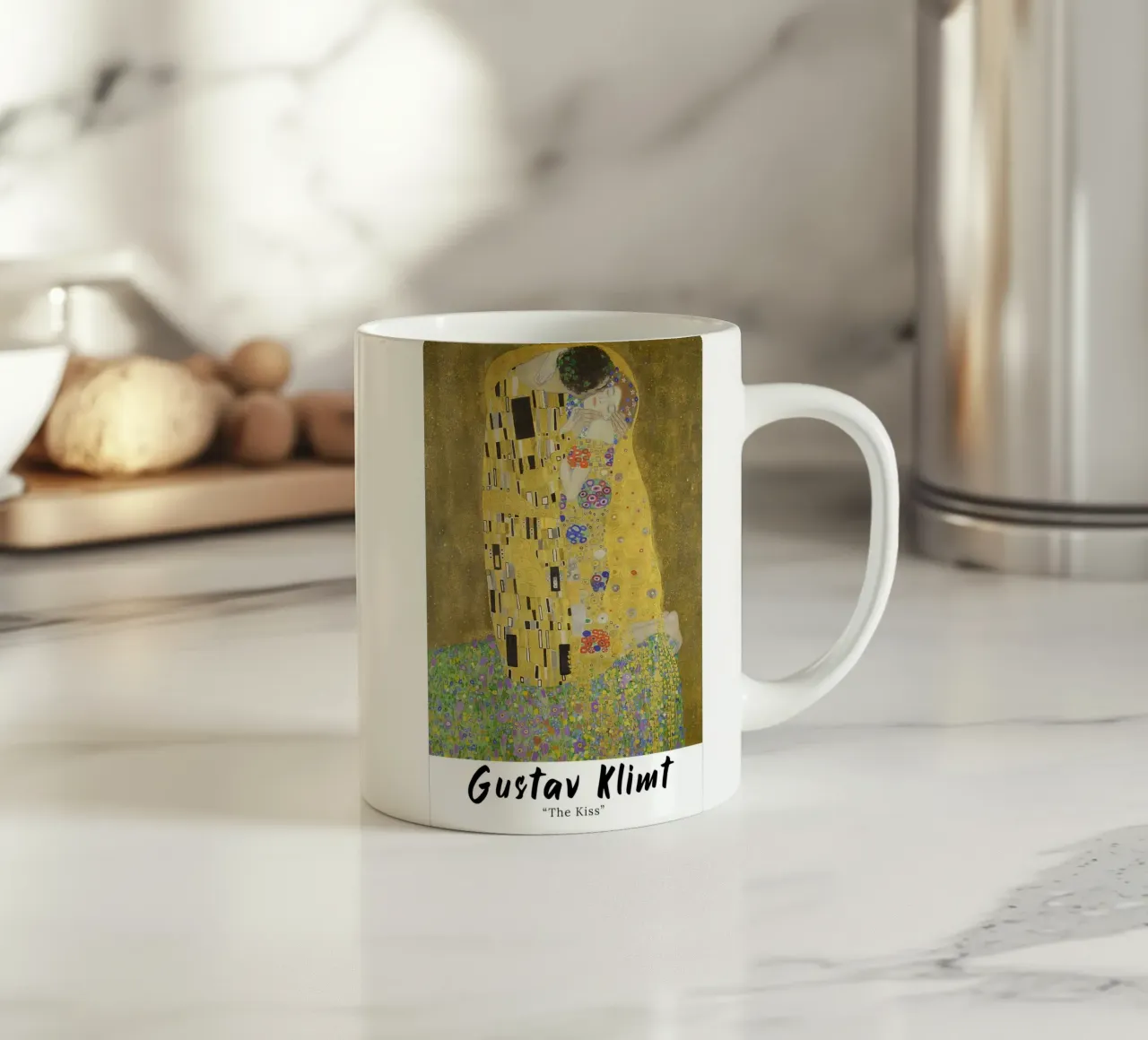 Vintage Le Baiser - Klimt mug en céramique de D1 Shop