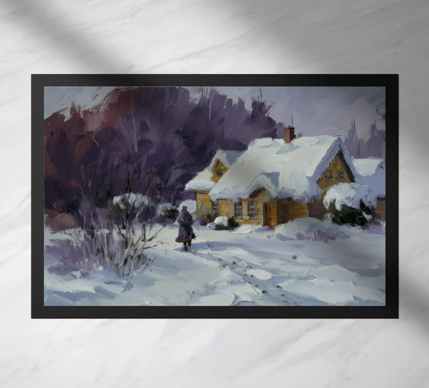 Wintry Path Embrace doormat by Celestial Harmony