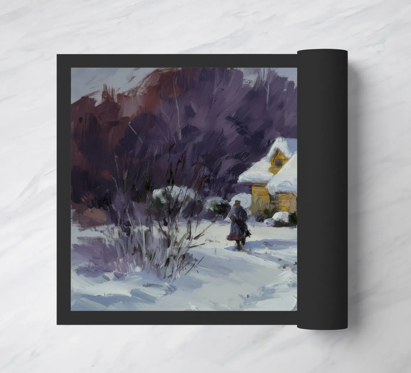 Wintry Path Embrace doormat by Celestial Harmony