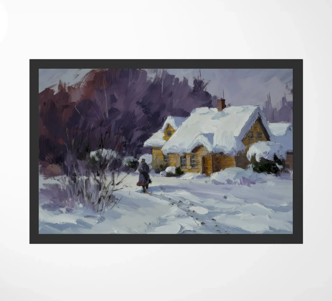 Wintry Path Embrace doormat by Celestial Harmony